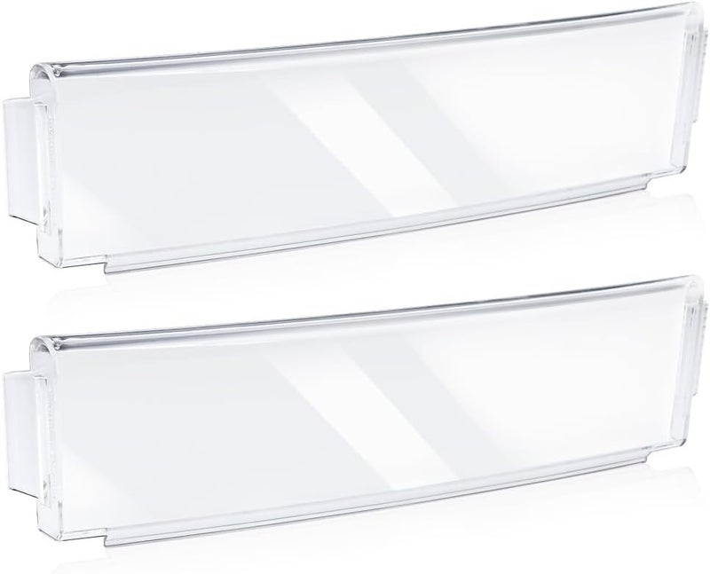 KOZHOM [Upgraded] WR71X10761 Fridge Shelf Trim (Clear) for GE Refrigerators, Door Shelf Insert Module Replacement Part, Replaces WR71X10289, AP4327432 (2 Pack) - Image 1
